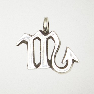 Zodiac Pewter Pendant Necklace - Scorpio