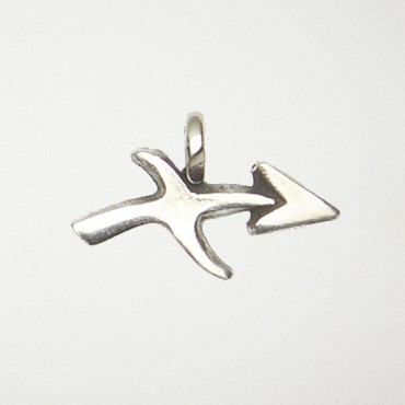 Zodiac Pewter Pendant Necklace - Sagittarius