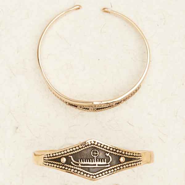 NORSE BRONZE WOMEN'S BRACELET - Viking Ship
