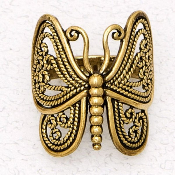 Bronze Ladies' Ring - Butterfly