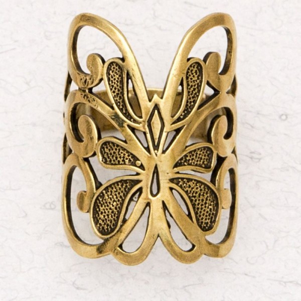 Bronze Ladies' Ring - Butterfly