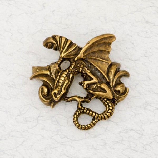 Bronze Ladies' Ring – Celtic Dragon