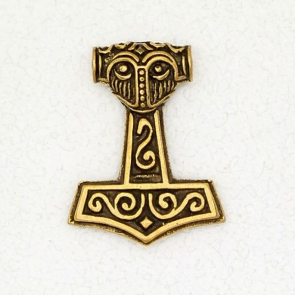 Norse Bronze Pendant Necklace – Thor’s Hammer