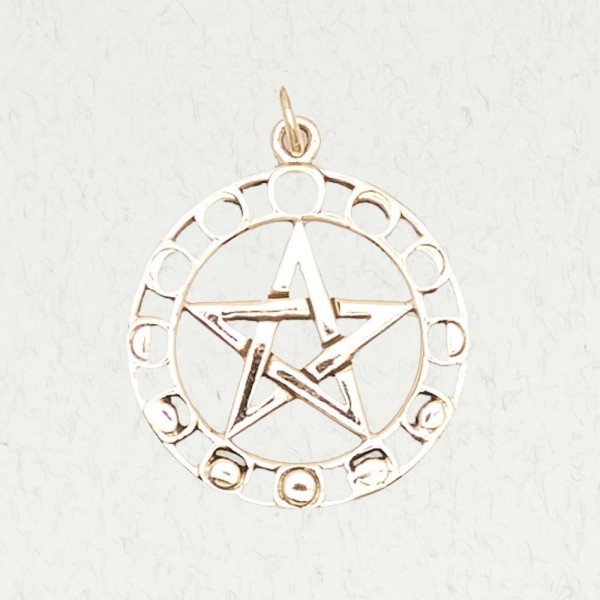 Pentacle with Phases of the Moon