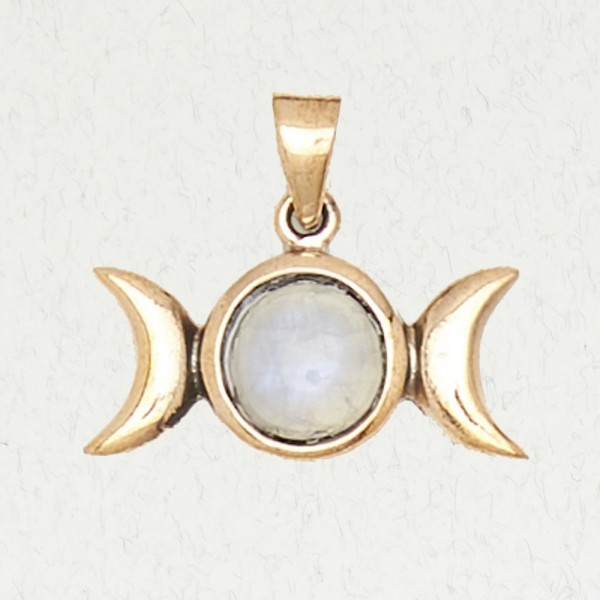 Triple Moon with Accent Stone