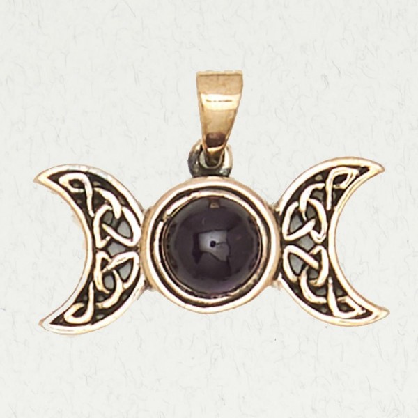 Triple Moon with Accent Stone