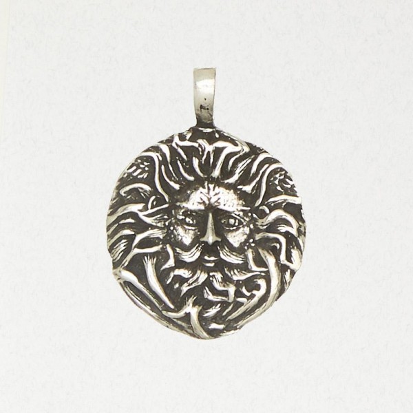 Celtic Pewter Pendant Necklace - The Green Man