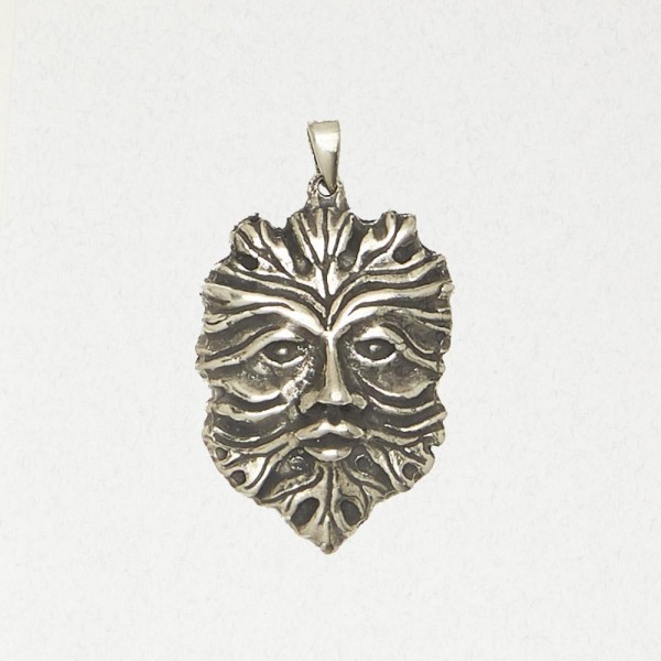 Celtic Pewter Pendant Necklace - The Green Man