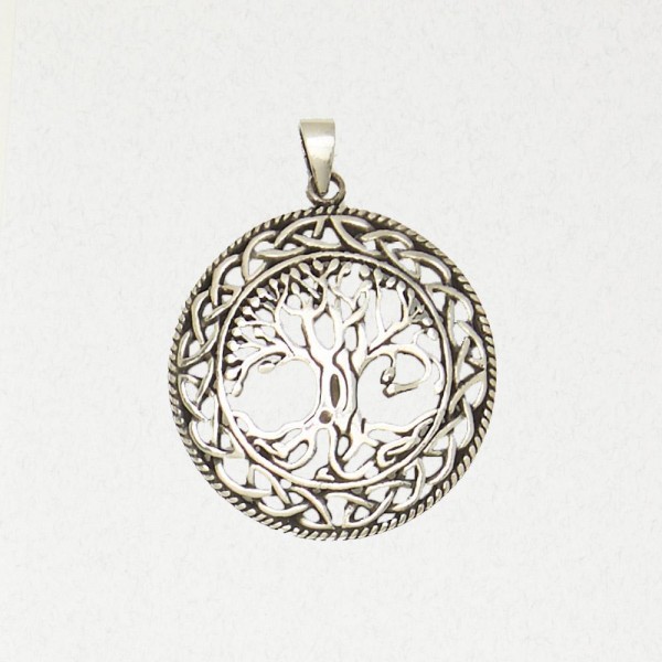 Celtic Pewter Pendant Necklace - Tree of Life