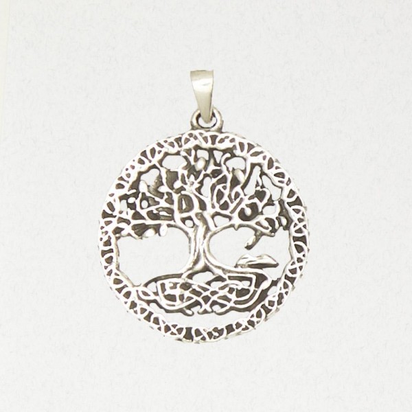 Celtic Pewter Pendant Necklace - Tree of Life