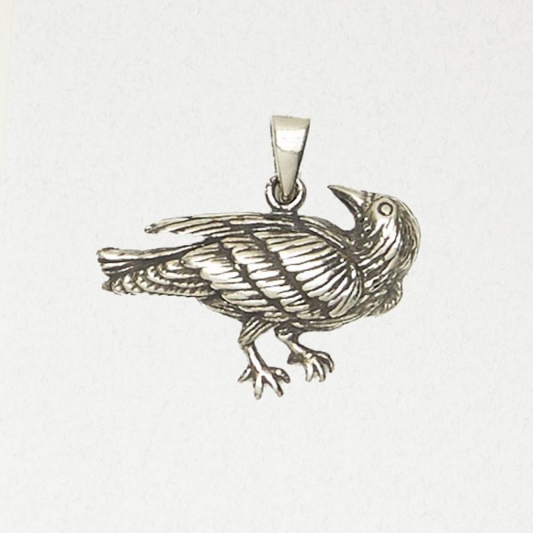 Celtic Pewter Pendant Necklace - Celtic Pewter Pendant Necklace - Celtic Raven