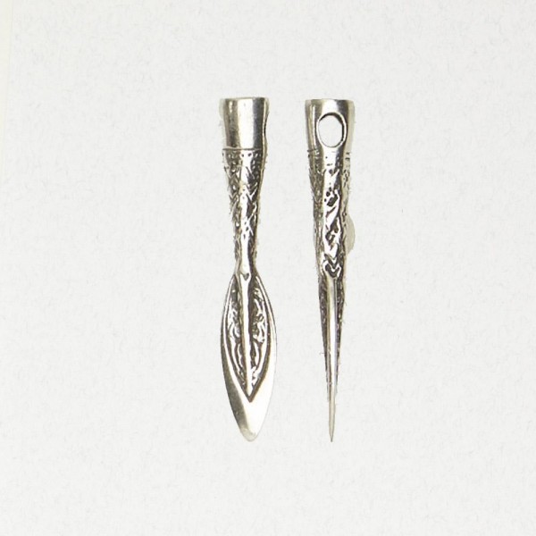 Celtic Pewter Pendant Necklace - Celtic Spearhead