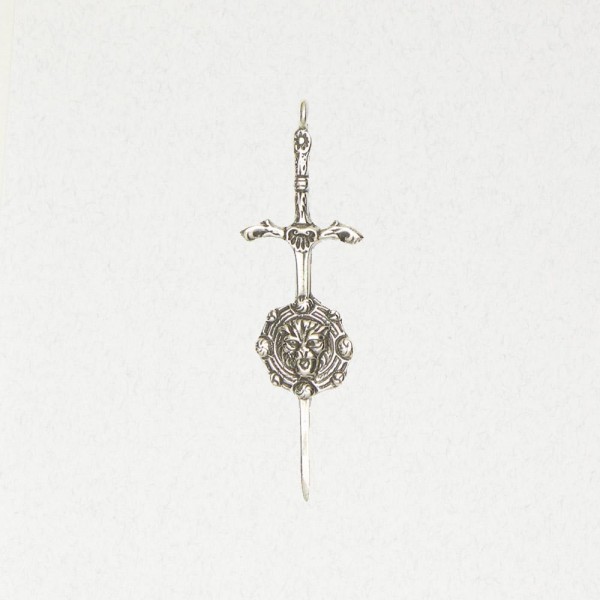 Celtic Pewter Pendant Necklace - Clan Sword