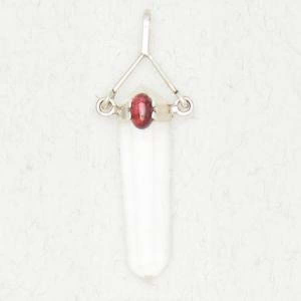 Clear Quartz with Garnet (Jan)