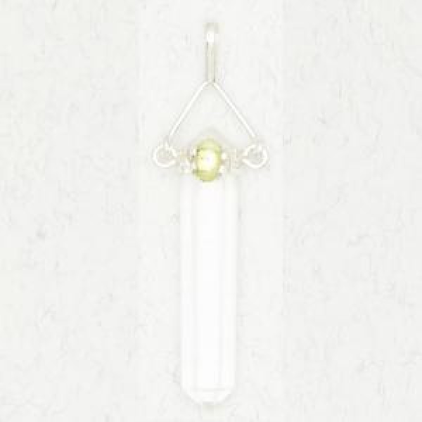 Clear Quartz with Peridot (Aug)