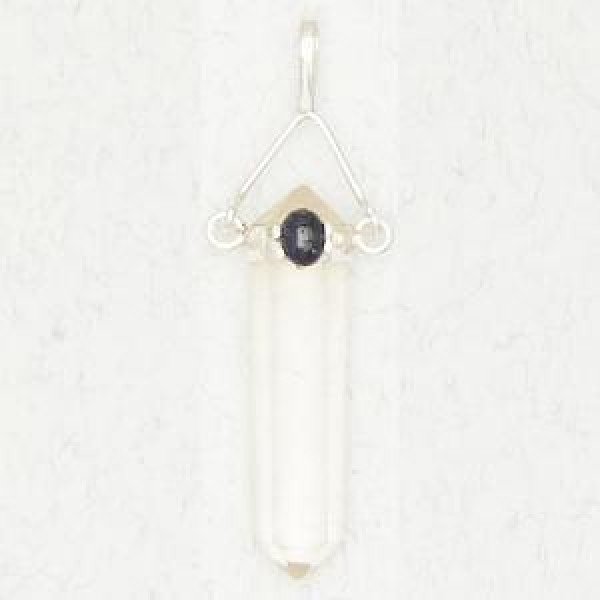 Clear Quartz with Sapphire (Sept)
