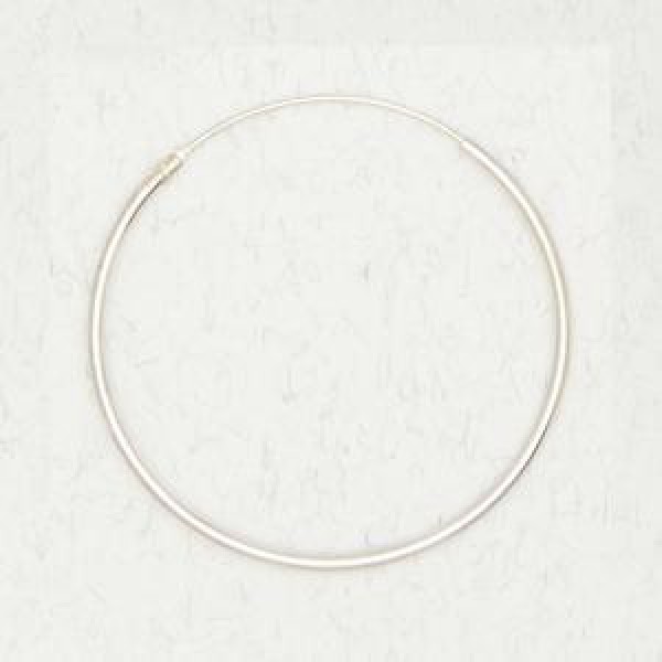 Sterling Silver Hoops – 40MM