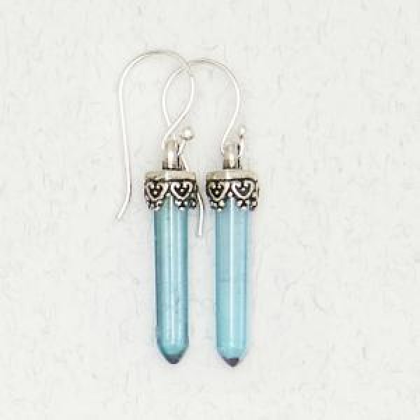 Aqua Aura Mini Point Earrings