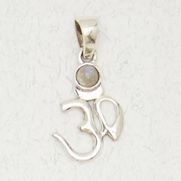 Om with Accent Stone