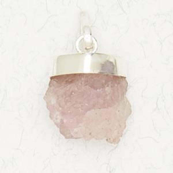 Rough Rose Quartz Pendant
