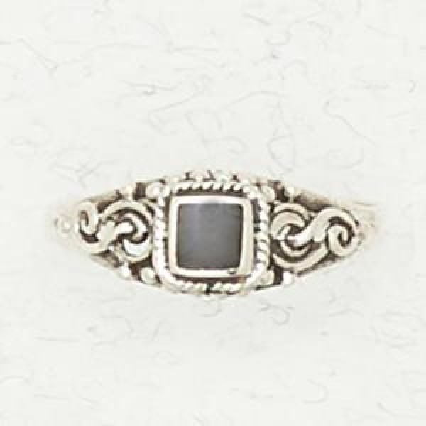 Ring with Inlaid Stone