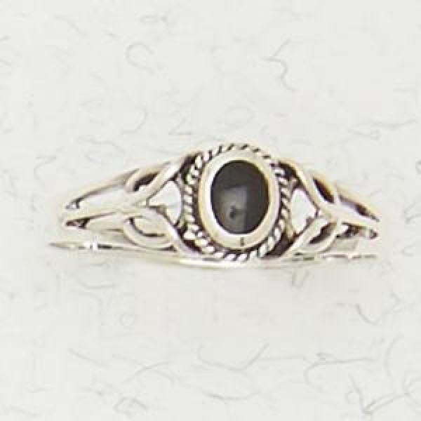 Ring with Inlaid Stone