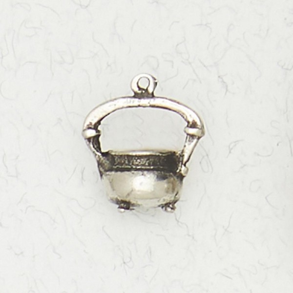 Wicca Pewter Necklace Pendant - The Witch’s Cauldron