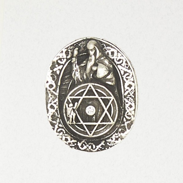 Wicca Pewter Necklace Pendant - The Sorcerer