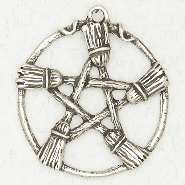 Wicca Pewter Necklace Pendant - Pentacle