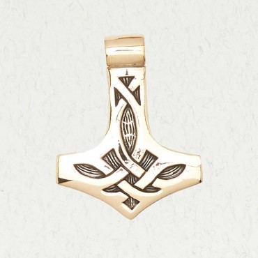 NORSE BRONZE PENDANT NECKLACE - Thor’s Hammer